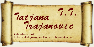 Tatjana Trajanović vizit kartica